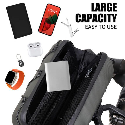 WILD MAN GD7X Mountain Bicycle EVA Hard Shell Handlebar Bag Quick Release Bracket - DealBuddy