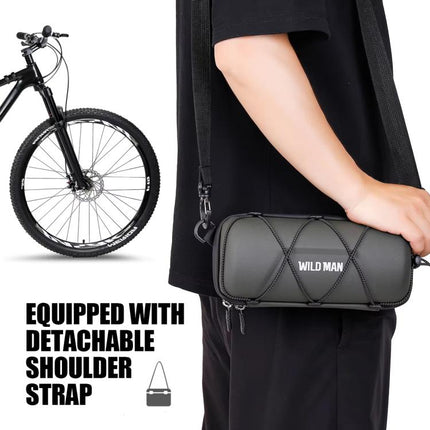 WILD MAN GD7X Mountain Bicycle EVA Hard Shell Handlebar Bag Quick Release Bracket - DealBuddy