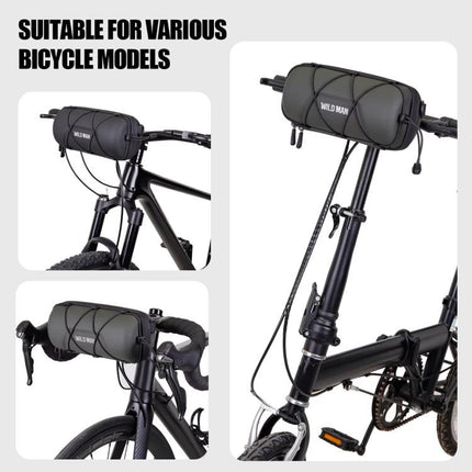 WILD MAN GD7X Mountain Bicycle EVA Hard Shell Handlebar Bag Quick Release Bracket - DealBuddy