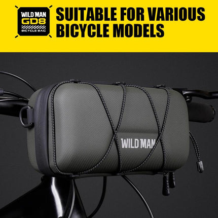 WILD MAN GD8 Mountain Bicycle EVA Hard Shell Handlebar Bag - DealBuddy