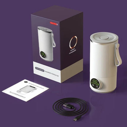Wireless Milk Warmer Heating Mixing Cup for Coffee / Cereal / Medicine Preparation - DealBuddy