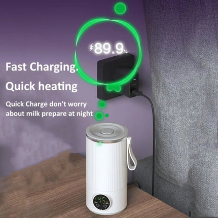 Wireless Milk Warmer Heating Mixing Cup for Coffee / Cereal / Medicine Preparation - DealBuddy