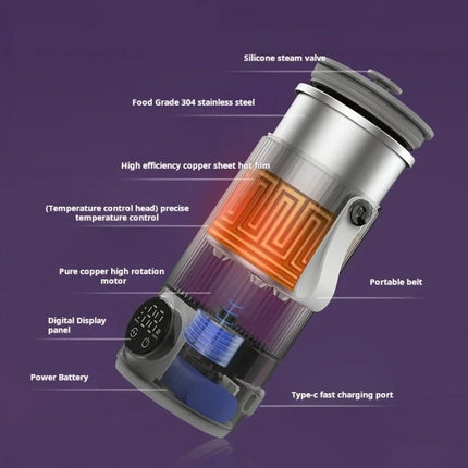 Wireless Milk Warmer Heating Mixing Cup for Coffee / Cereal / Medicine Preparation - DealBuddy