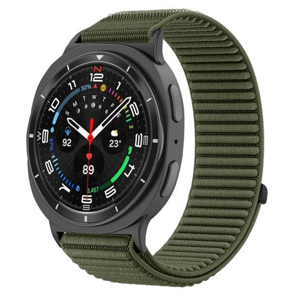 Woven Nylon Hook And Loop Fastener Metal Interface Watch Band, For Samsung Galaxy Watch8 / Watch8 Classic - DealBuddy