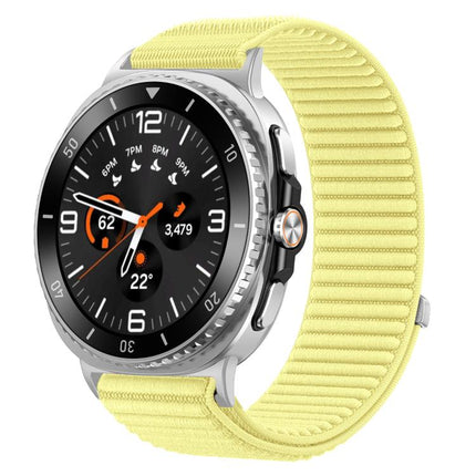 Woven Nylon Hook And Loop Fastener Metal Interface Watch Band, For Samsung Galaxy Watch8 / Watch8 Classic - DealBuddy