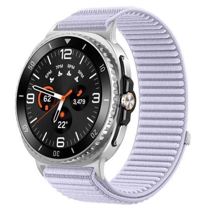 Woven Nylon Hook And Loop Fastener Metal Interface Watch Band, For Samsung Galaxy Watch8 / Watch8 Classic - DealBuddy
