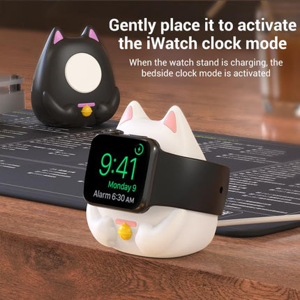 XDcase For Apple Watch Lucky Cat Design Smart Watch Charging Stand - DealBuddy