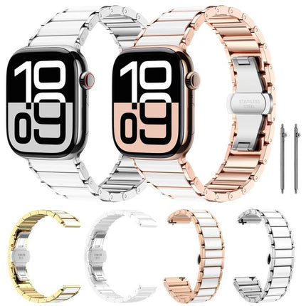 xDfind Ceramic Stainless Steel Watch Band, For Apple Watch 42 / 44 / 45 / 46 / 49mm, For Apple Watch 38 / 40 / 41 / S11 42mm - DealBuddy