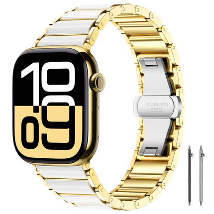 xDfind Ceramic Stainless Steel Watch Band, For Apple Watch 42 / 44 / 45 / 46 / 49mm, For Apple Watch 38 / 40 / 41 / S11 42mm - DealBuddy