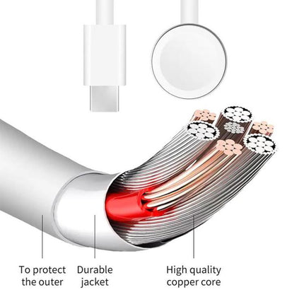 xDfind For Apple Watch Smart Watch Aluminum Alloy Charging Holder and Type - C Charger Set, Aluminum Alloy+Type - C - DealBuddy