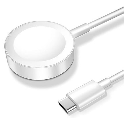 xDfind For Apple Watch Smart Watch Silicone Charging Holder and Type - C Charger Set, Silicone+Type - C (White), Silicone+Type - C (Black) - DealBuddy