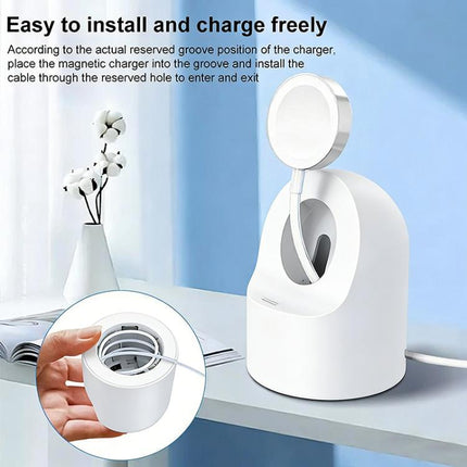 xDfind For Apple Watch Smart Watch Silicone Charging Holder and USB Charger Set, Silicone+USB (White), Silicone+USB (Black) - DealBuddy