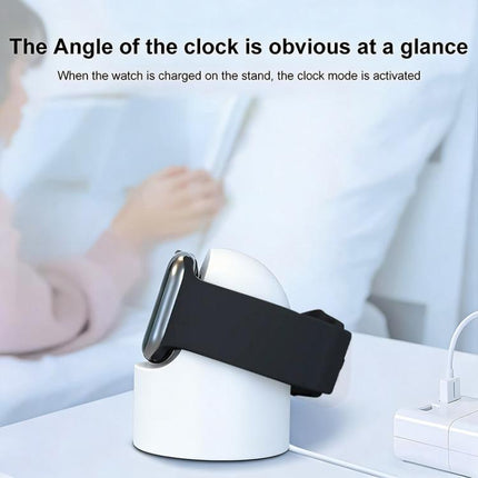 xDfind For Apple Watch Smart Watch Silicone Charging Holder and USB Charger Set, Silicone+USB (White), Silicone+USB (Black) - DealBuddy