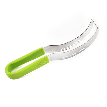 YG - WS03 Stainless Steel Watermelon Clip Easy Access Integrated Plastic Handle Cantaloupe Cut Fruit Cutting Device - DealBuddy