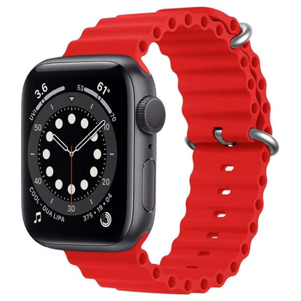 ZGA Ocean Silicone Watch Band, For Apple Watch Series 10 46mm, For Apple Watch Series 10 42mm, For Apple Watch SE 2023 44mm, For Apple Watch Ultra 2 49mm, For Apple Watch Series 9 45mm, For Apple Watch Ultra 49mm, For Apple Watch Series 8 45mm         ... - DealBuddy